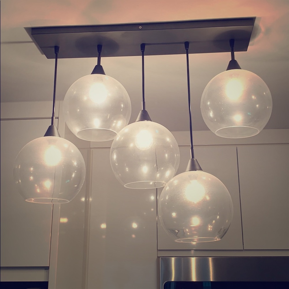 CB2 firefly 5 bulb pendant